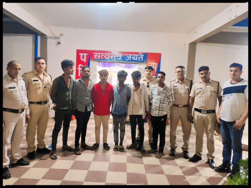 सिविल लाइन पुलिस के द्वारा अनाचार करने वाले 06 आरोपियों को किया गया गिरफ्तार।