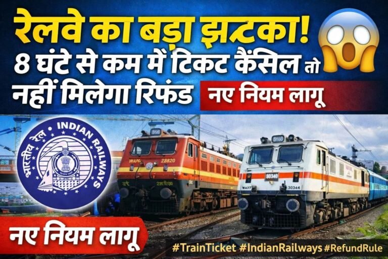 अब आखिरी समय पर टिकट कैंसिल करना पड़ेगा महंगा! रेलवे का बड़ा नियम लागू