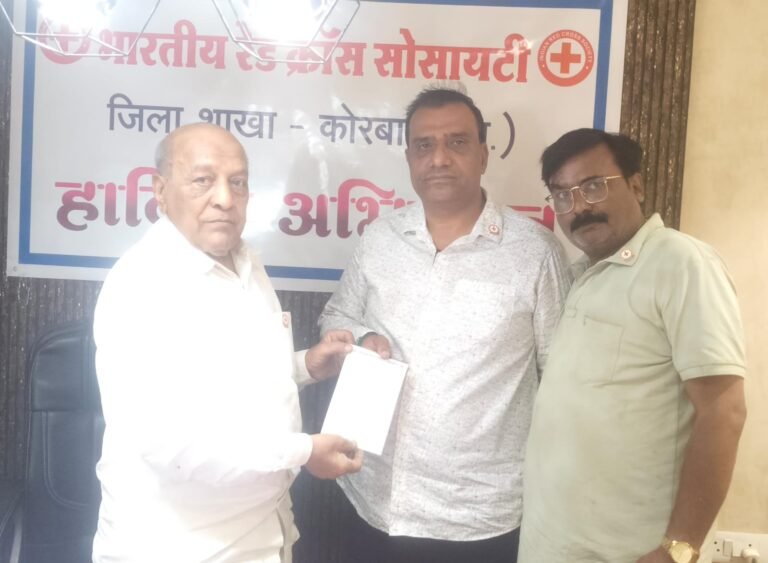 रेड क्रॉस सोसाइटी से जुड़े नारद मुनि न्यूज के संपादक कन्हैया सोनी