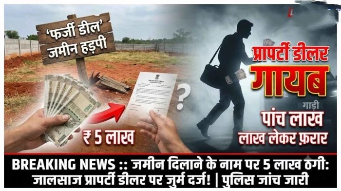 छत्तीसगढ़: ‘जमीन बिकाऊ है’ के विज्ञापन ने रिटायर्ड कर्मचारी को लगाया 5 लाख का चूना